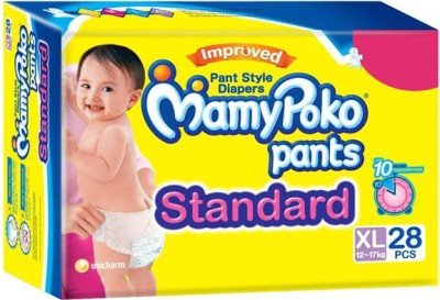 Buy MamyPoko Pants Standard Baby Diapers Extra Large XL 26 Count 12   17 kg Online at Low Prices in India  Amazonin