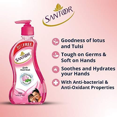SANTOOR HANDWASH MILD200ML+200ML SB SONS