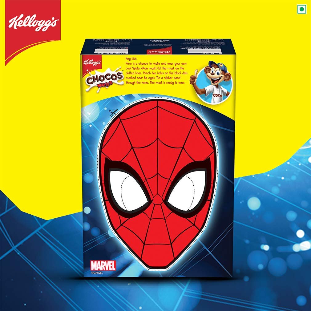 KELLOGGS CHOCOS WEBS SPIDERMAN-300GM - SB SONS