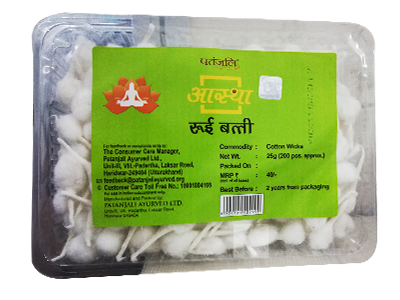 Patanjali Aastha Cotton Wicks (Turmeric) - Indian Eats